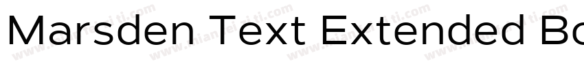 Marsden Text Extended Bold字体转换